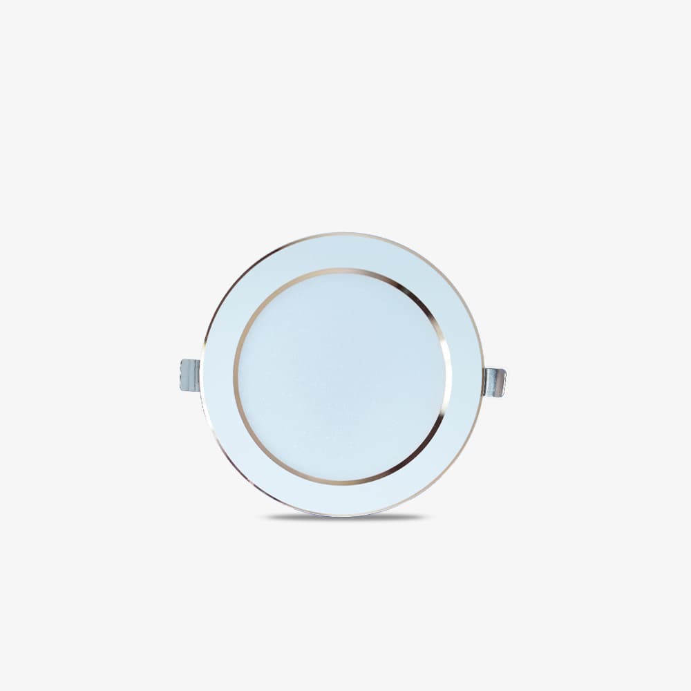 Đèn LED âm trần Downlight AT58 110/10W 6500K viền vàng