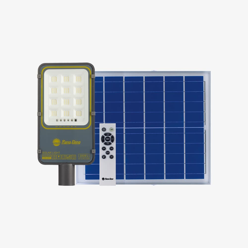 Đèn đường ngõ xóm năng lượng mặt trời cảm biến 200W