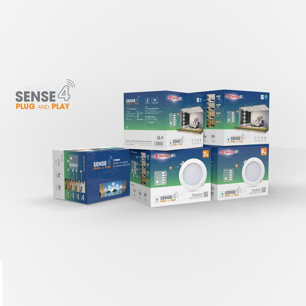 Đèn LED âm trần Downlight thông minh AT16 bluetooth 110/9W