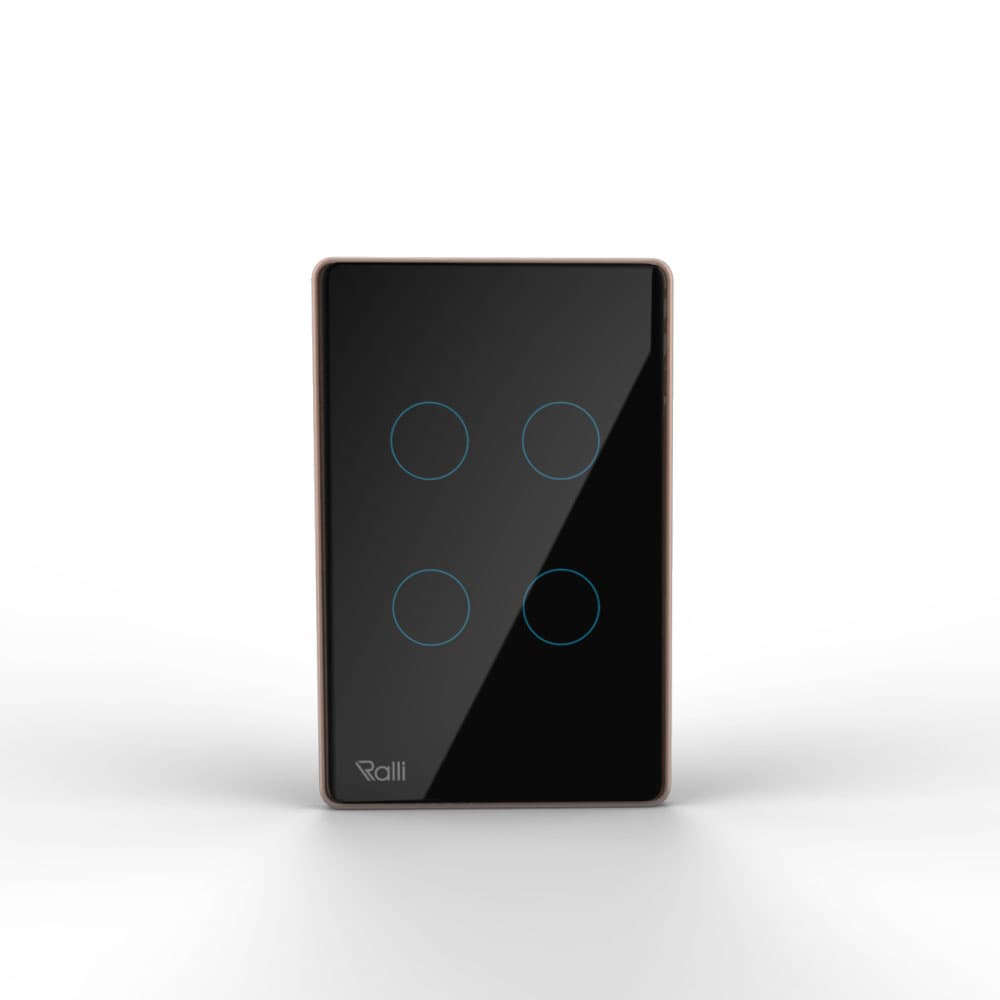 Công tắc cảm ứng thông minh bluetooth chữ nhật 4 nút bấm