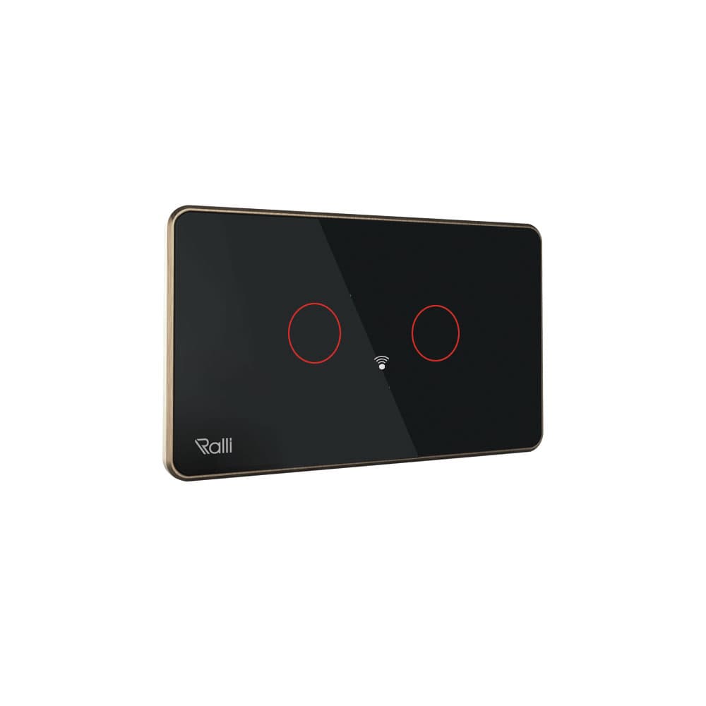 Công tắc cảm ứng thông minh wifi chữ nhật 2 chiều 2 nút bấm