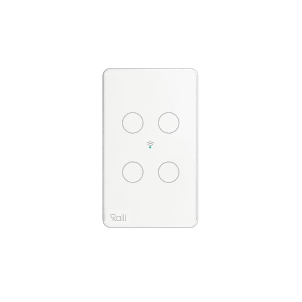 Công tắc cảm ứng thông minh wifi chữ nhật 2 chiều 4 nút bấm