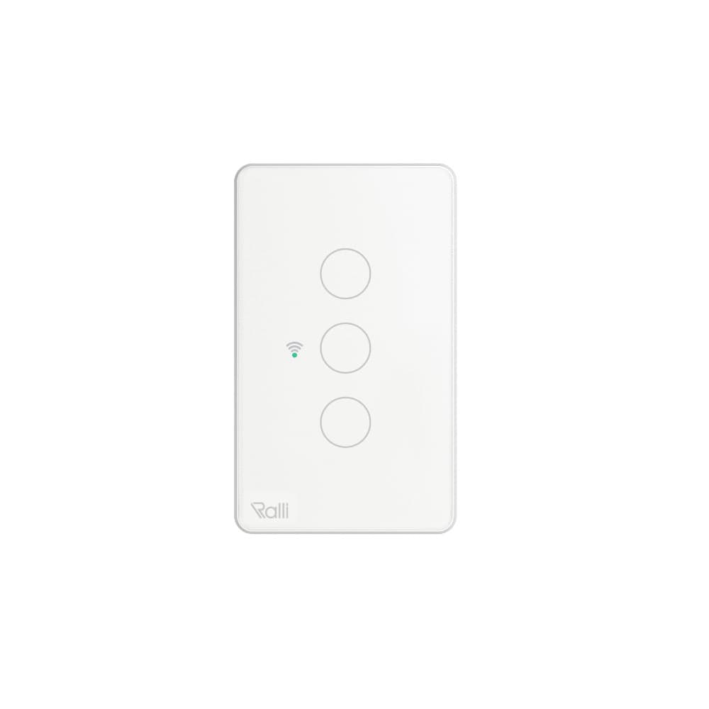 Công tắc cảm ứng thông minh wifi chữ nhật 3 nút bấm