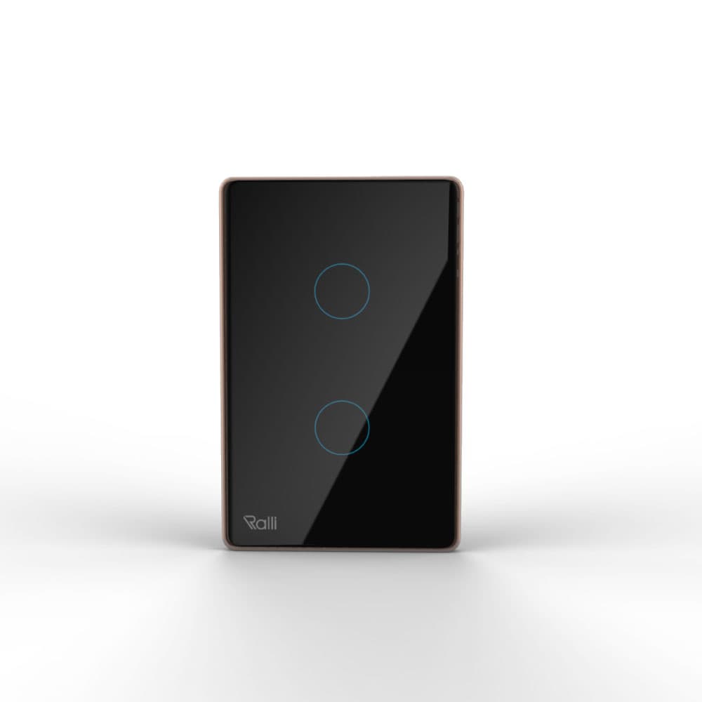 Công tắc cảm ứng thông minh bluetooth chữ nhật 2 nút bấm