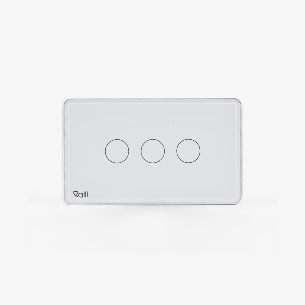 Công tắc cảm ứng thông minh bluetooth chữ nhật 3 nút bấm