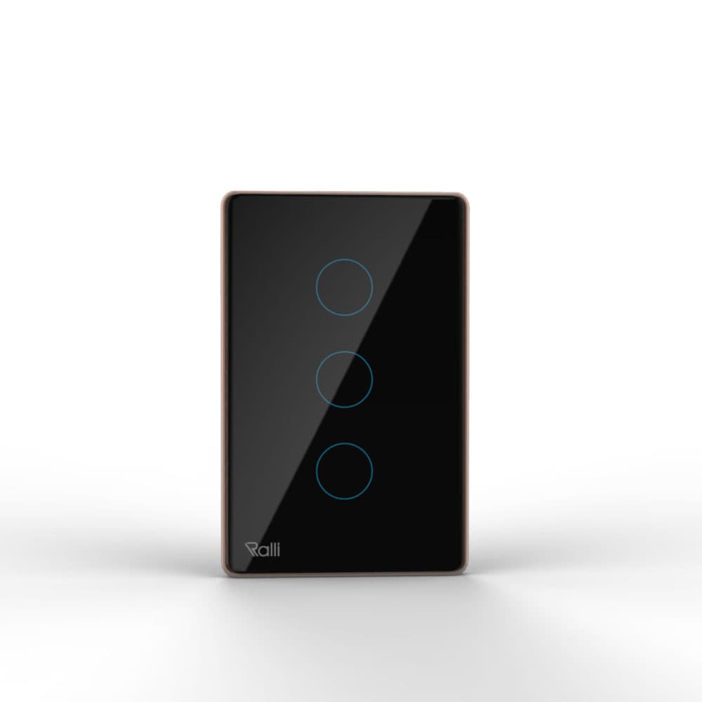 Công tắc cảm ứng thông minh bluetooth chữ nhật 3 nút bấm