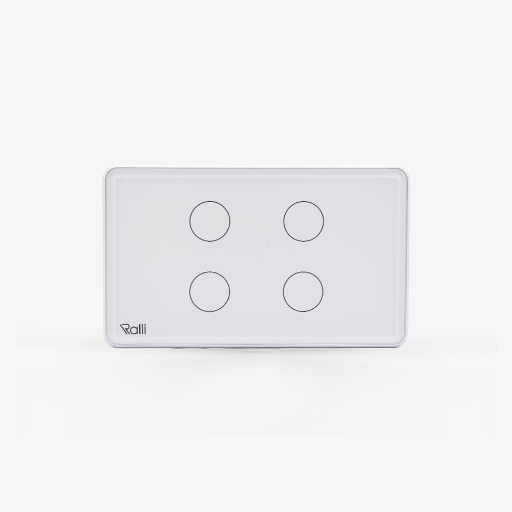 Công tắc cảm ứng thông minh bluetooth chữ nhật 4 nút bấm