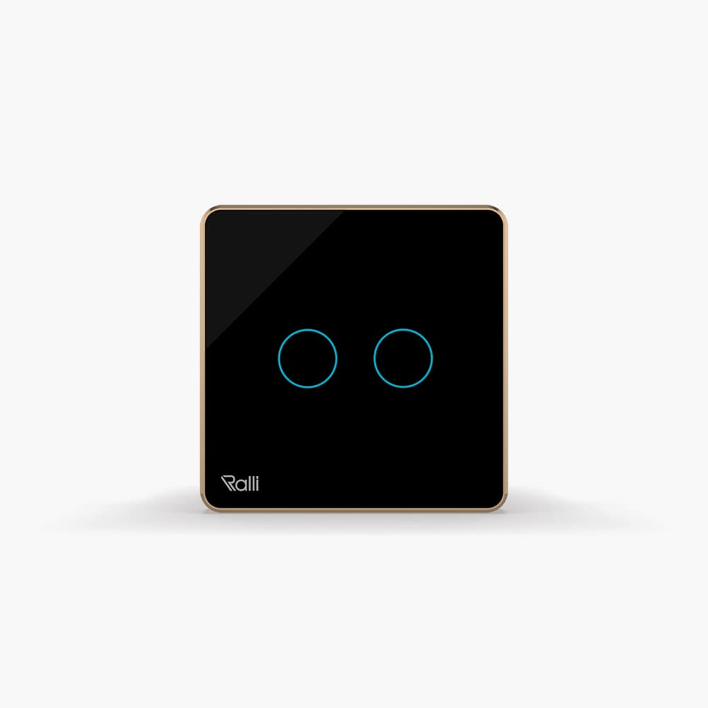 Công tắc cảm ứng thông minh bluetooth vuông 2 nút bấm
