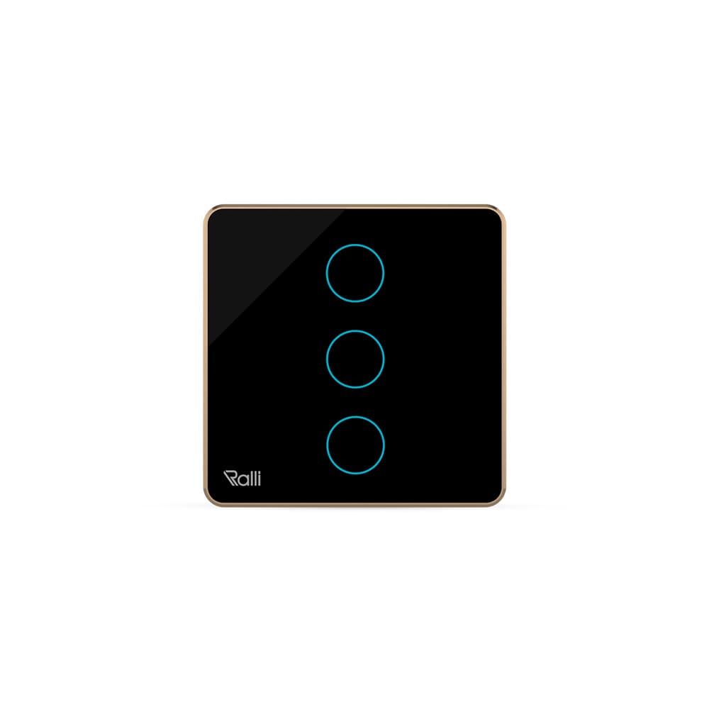 Công tắc cảm ứng thông minh bluetooth vuông 3 nút bấm