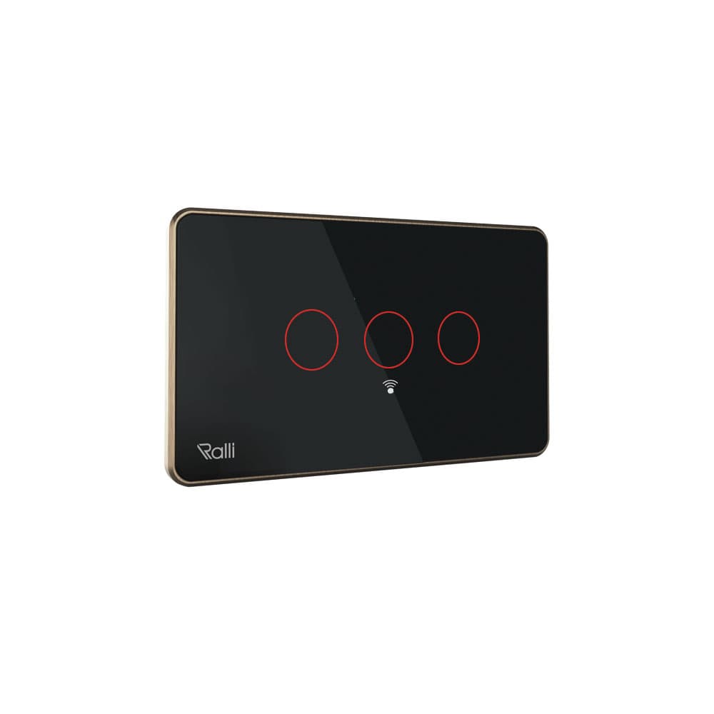 Công tắc cảm ứng thông minh wifi chữ nhật 2 chiều 3 nút bấm
