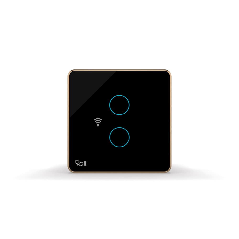 Công tắc cảm ứng thông minh wifi vuông 2 nút bấm
