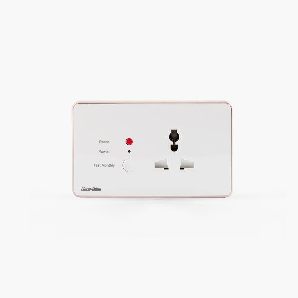 Ổ cắm điện âm tường chống giật OCAT01 1 ổ cắm 16A