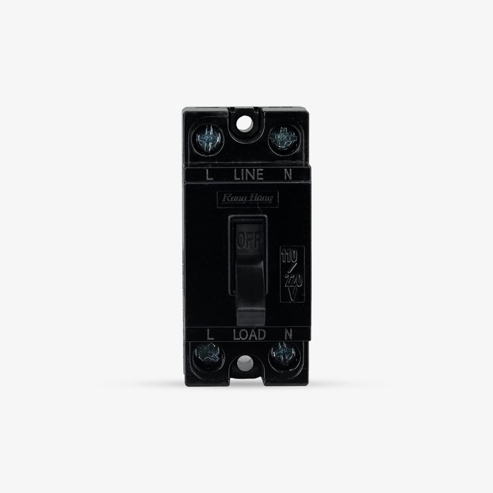 Aptomat gia dụng 2 cực 2P1E 15A