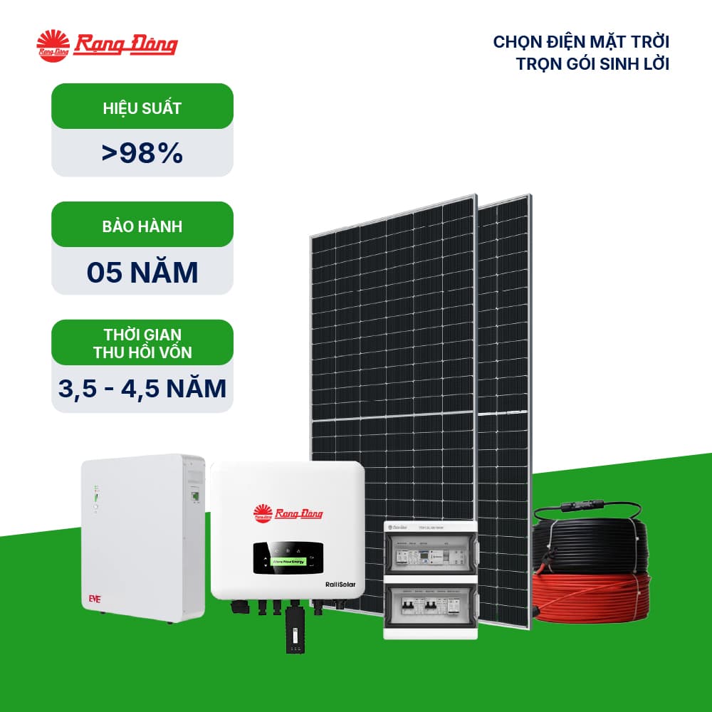 Hệ thống Hybrid 1 pha 3.8 kWp