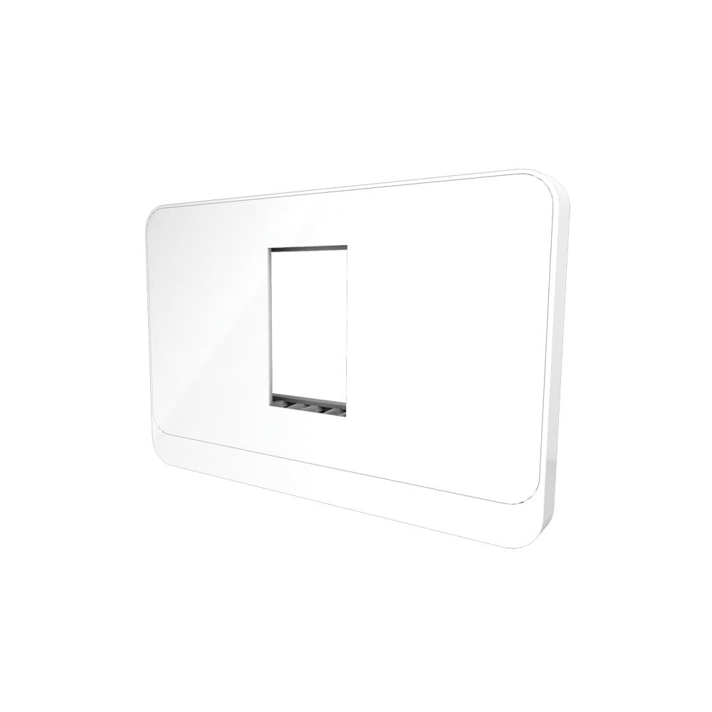 Mặt công tắc ổ cắm âm tường MOC01 80x120x9/1H 1 hạt